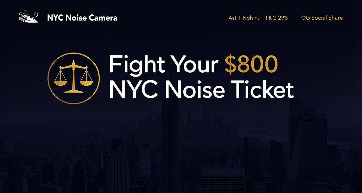 Show HN: I built an AI tool to fight NYC's new "Acoustic Camera" tickets ($800)